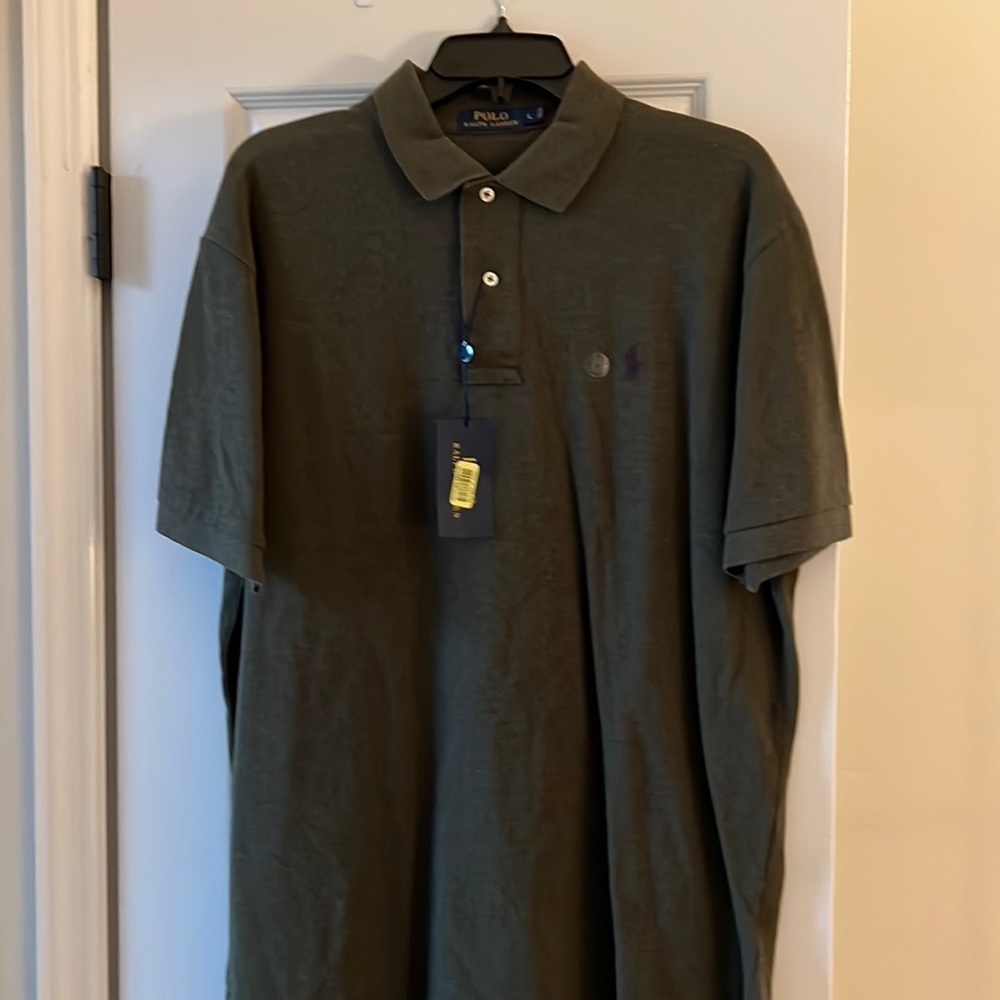 Ralph Lauren Hunter Green short sleeve polo shirt
